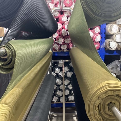 La rete della tela del tessuto del panno del cammuffamento tricotta la tessitura ricoprente di verde del tessuto dell'unità di elaborazione