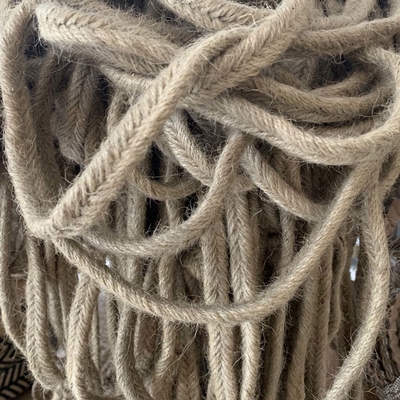 Poliestere di nylon crudo della corda elastica della canapa per gli indumenti delle scarpe della borsa