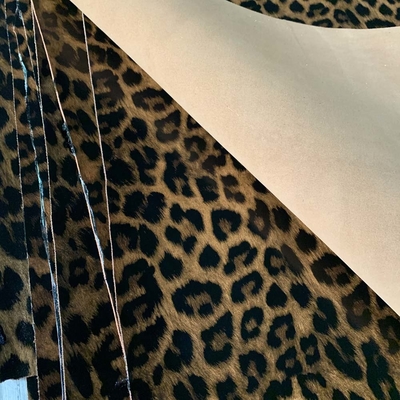 Il ODM calza gli accessori della decorazione, Microfiber Tiger Woven Leather Fabric